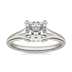 Cushion Wide Shank Signature Solitaire image, 