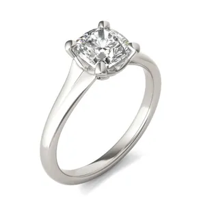 Cushion Wide Shank Signature Solitaire image, 