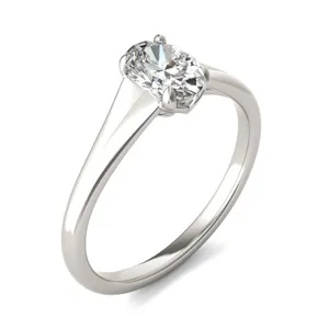 Oval Wide Shank Signature Solitaire image, 
