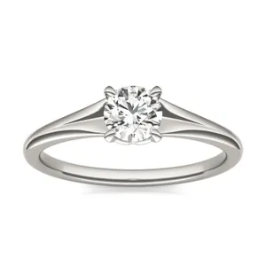 Round Hearts & Arrows Wide Shank Signature Solitaire image, 