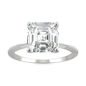 Asscher Timeless Solitaire Engagement Ring image, 