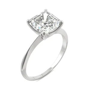 Asscher Timeless Solitaire Engagement Ring image, 