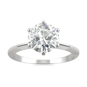 Round Hearts & Arrows Six-Prong Timeless Solitaire image, 