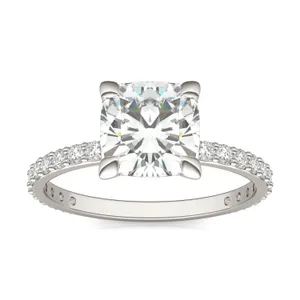 Cushion Martini Accented Engagement Ring image, 