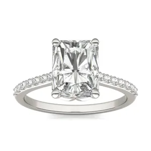 Radiant Signature Petite Side-Stone Engagement Ring image, 