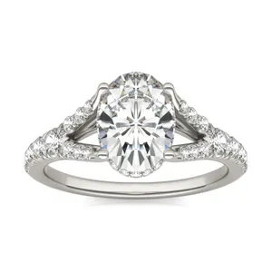 Oval Duet Engagement Ring image, 