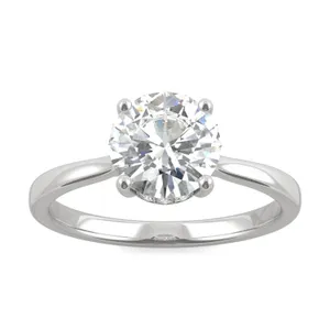 Round Hearts & Arrows Eternal Classic Hidden Halo Engagement Ring image, 