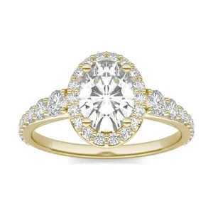 Oval Signature Graduated Halo Engagement Ring image, Oval Signature Graduated Halo Engagement Ring
