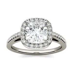 Cushion Adora Halo Engagement Ring image, 