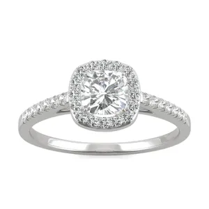 Cushion Adora Halo Engagement Ring image, 