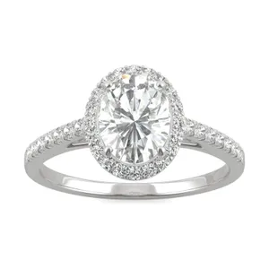 Oval Adora Halo Engagement Ring image, 