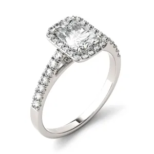 Radiant Adora Halo Engagement Ring image, 