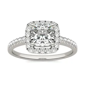 Cushion Eden Halo Engagement Ring image, 