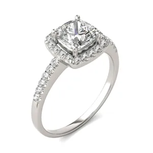 Cushion Eden Halo Engagement Ring image, 