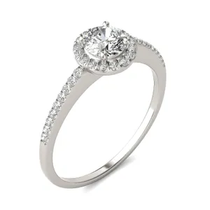 Round Brilliant Eden Halo Engagement Ring image, 