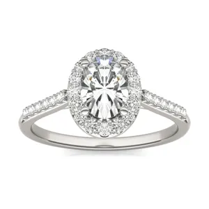 Oval Signature Accented Halo image, 