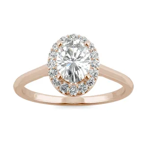 Oval Signature Halo Engagement Ring image, Oval Signature Halo Engagement Ring