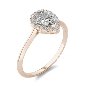 Pear Signature Halo Engagement Ring image, Pear Signature Halo Engagement Ring