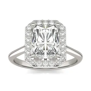 Radiant Signature Halo Engagement Ring image, 