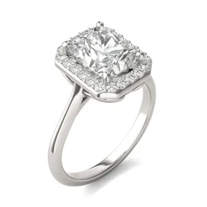 Radiant Signature Halo Engagement Ring image, 