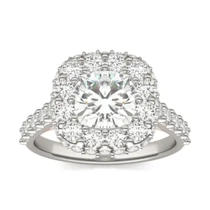 Cushion Harmony Halo Engagement Ring image, 