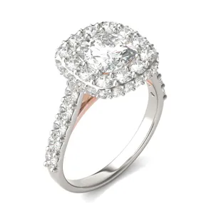 Cushion Harmony Halo Engagement Ring image, 