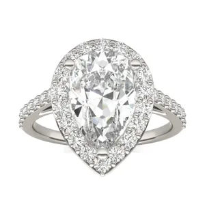 Pear Joy Halo Engagement Ring image, 