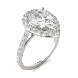 Pear Joy Halo Engagement Ring image, 