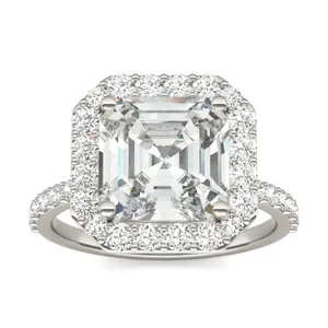 Asscher Elevated Halo image, 