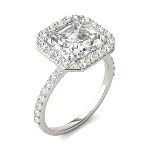 Asscher Elevated Halo image, 