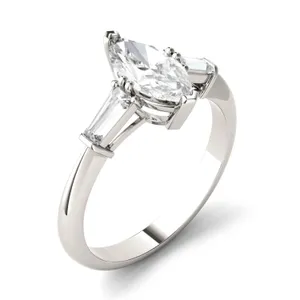 Marquise Isolde Three-Stone image, 