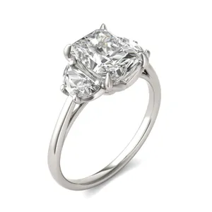 Radiant Signature Half Moon Three-Stone image, 