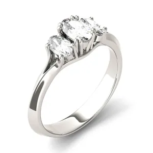 Oval Trio Classic Engagement Ring image, 