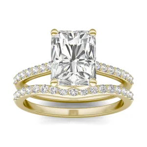 Radiant Signature Petite Side-Stone Bridal Set image, Radiant Signature Petite Side-Stone Bridal Set