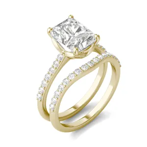 Radiant Signature Petite Side-Stone Bridal Set image, Radiant Signature Petite Side-Stone Bridal Set