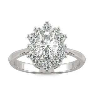 Signature Floral Halo Ring image, 