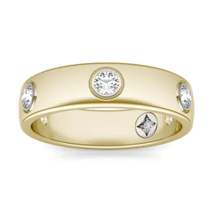Signature Bezel Wedding Ring (3/8 ct. tw.) image, Signature Bezel Wedding Ring (3/8 ct. tw.)