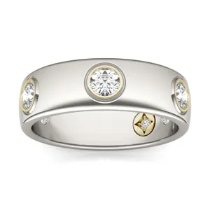 Signature Bezel Wedding Ring (7/8 ct. tw.) image, 