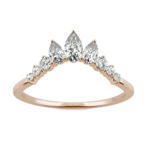 Lotus Curved Wedding Ring image, 