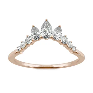 Lotus Curved Wedding Ring image, 