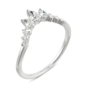 Lotus Curved Wedding Ring image, 