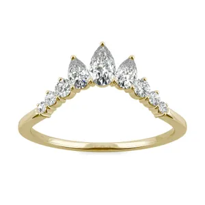 Lotus Curved Wedding Ring image, 