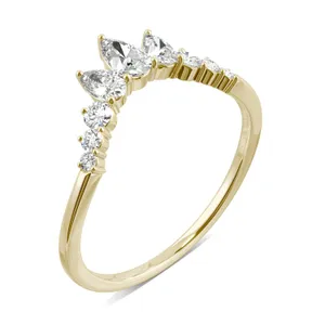 Lotus Curved Wedding Ring image, 