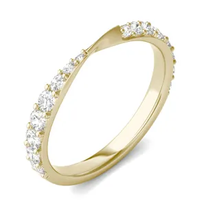 Mobius Accented Curved Wedding Ring image, 