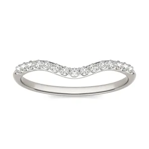 Round Brilliant Signature Accented Halo Petite Matching Band image, 