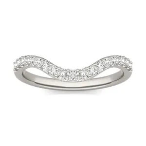 Elongated Cushion Signature Accented Halo Bold Matching Band image, 