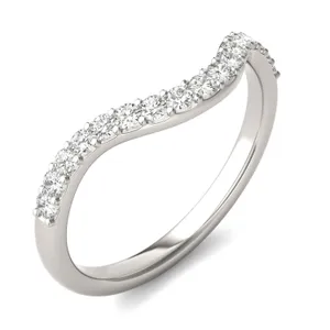 Elongated Cushion Signature Accented Halo Bold Matching Band image, 