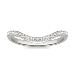 Emerald and Radiant Signature Accented Halo Classic Matching Band image, 