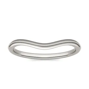 Round Hearts & Arrows Signature Halo Petite Matching Band image, 
