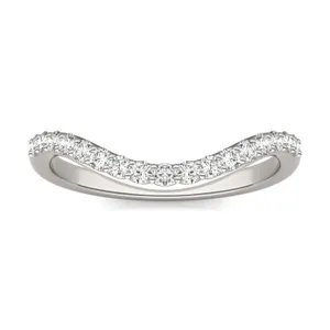 Elongated Cushion Signature Petite Side-Stone Bold Matching Band image, 